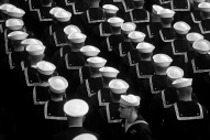 Sailors of the submarine Delaware stand in formation during the christening ceremony at Newport News Shipbuilding Saturday morning October 20, 2018. Delaware will be the ninth Virginia-class submarine that Newport News has delivered — 18th in the entire class.